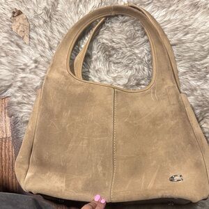 Large Coach Lana Suede Light brown